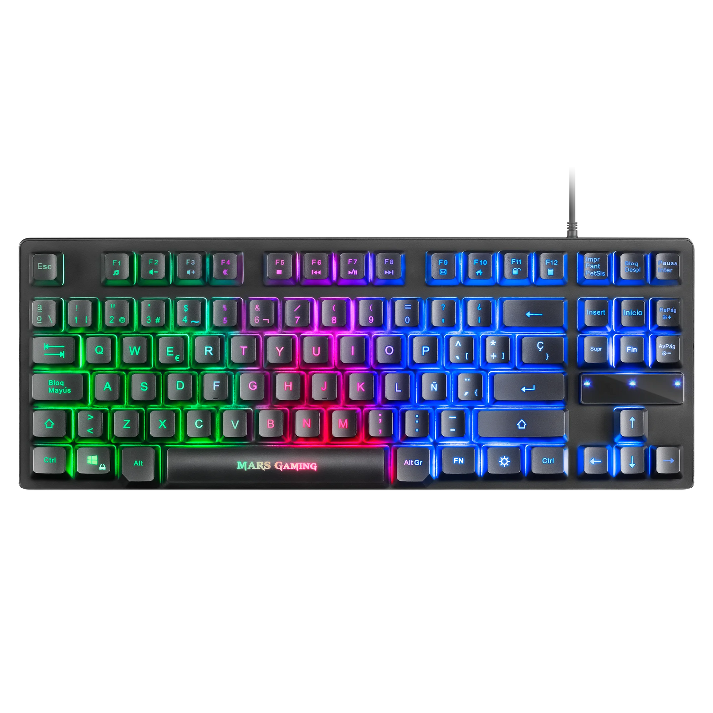 Pack teclado y ratón | Mars gaming MCPTKL TKL RGB teclado h-mech y ratón óptico ligero