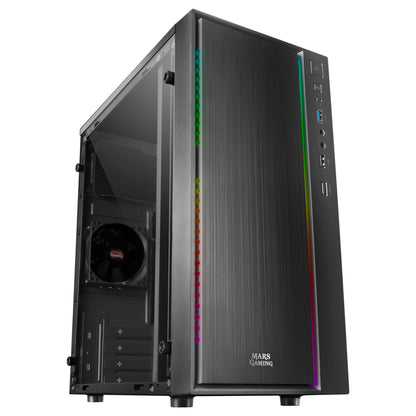 Caja gaming microATX Mars gaming MCM con modos ARGB y ventilador de 8 cm