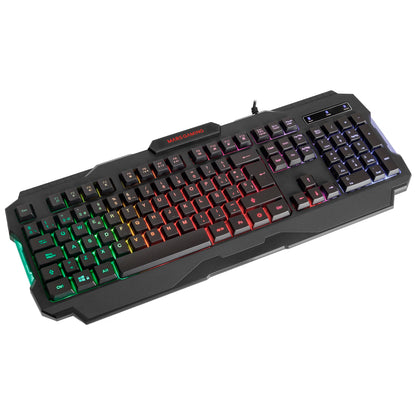 Teclado Mars gaming MRK0 RGB rainbow antighosting para gaming