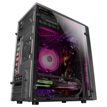 Caja gaming microATX Mars gaming MCM con modos ARGB y ventilador de 8 cm