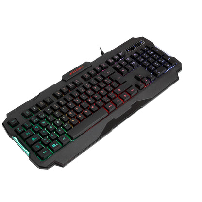 Teclado Mars gaming MRK0 RGB rainbow antighosting para gaming